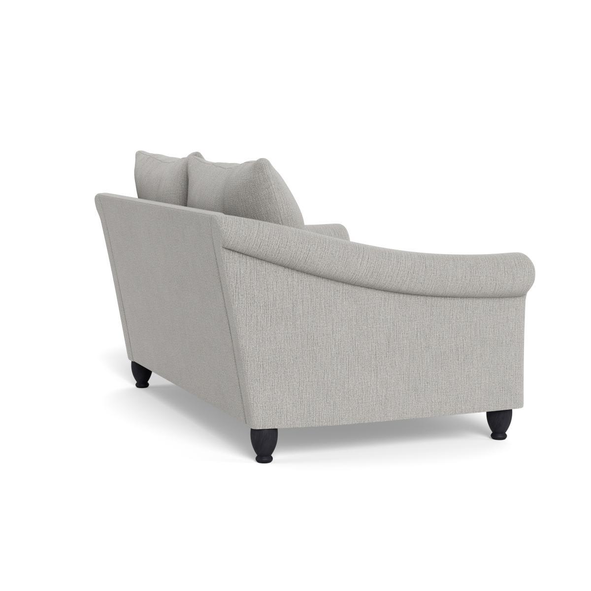 Heal's Devon 2 Seater Smart Linen Mix Silver Walnut Stain Beech Feet - Heal's UK Furniture – image 4
