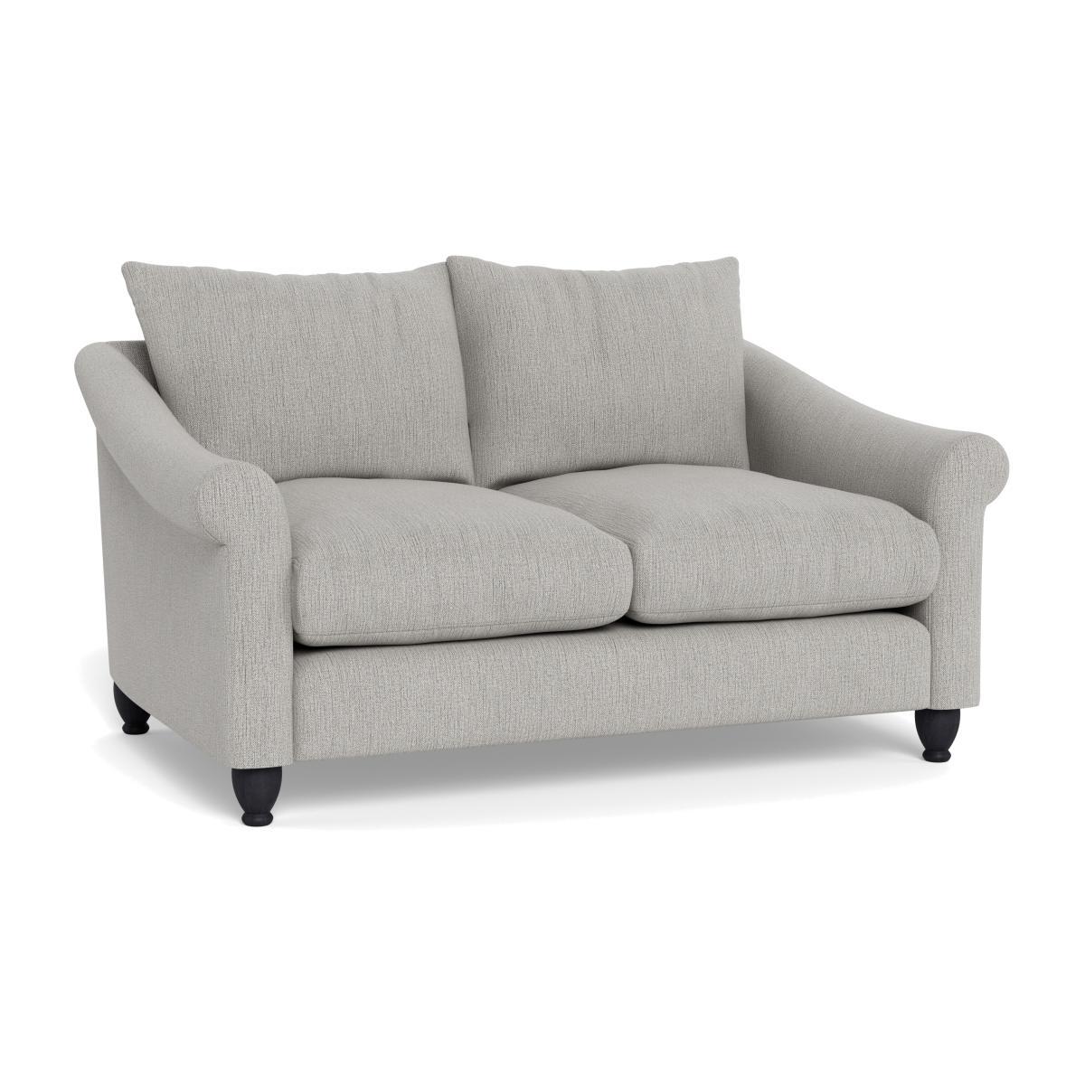 Heal's Devon 2 Seater Smart Linen Mix Silver Walnut Stain Beech Feet - Heal's UK Furniture – image 1