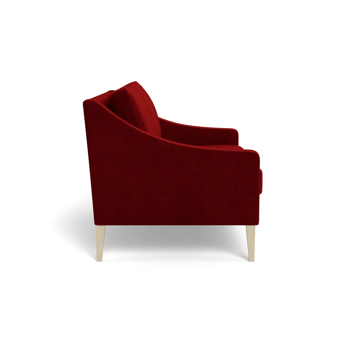 Heal's Richmond 2 Seater Sofa Smart Luxe Velvet Mulberry Black Feet - Heal's UK Furniture – image 3