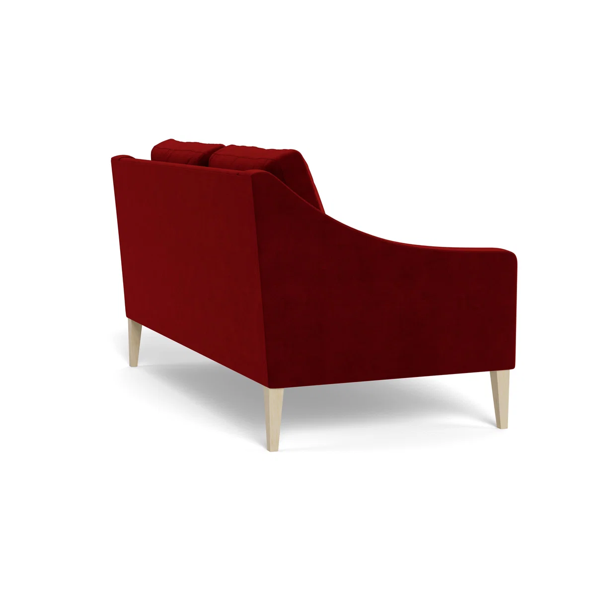Heal's Richmond 2 Seater Sofa Smart Luxe Velvet Mulberry Black Feet - Heal's UK Furniture – image 4