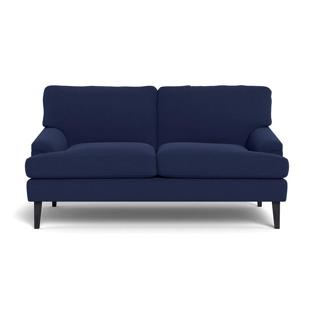 Heal's Stanton 2 Seater Sofa Melton Wool New Navy Black Feet – image 2