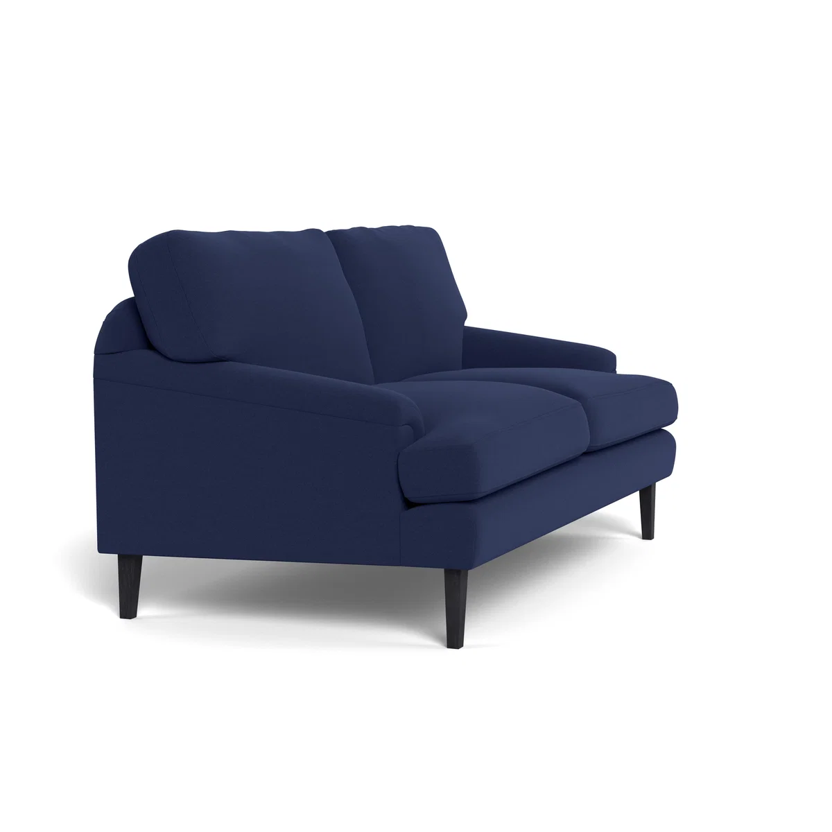 Heal's Stanton 2 Seater Sofa Melton Wool New Navy Black Feet – image 3