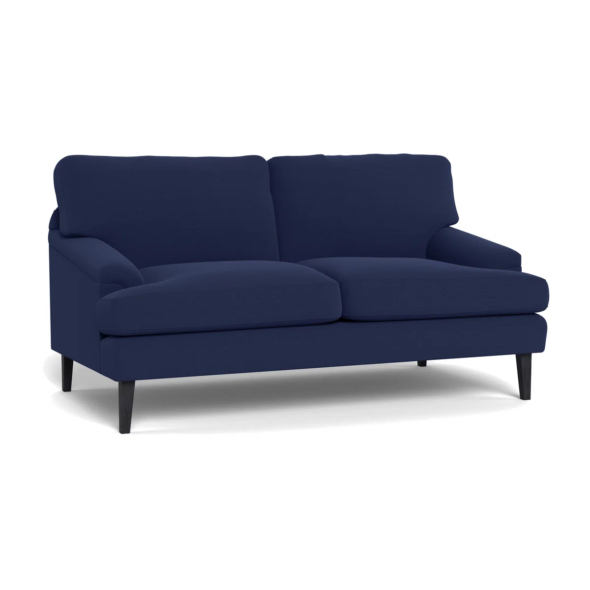 Heal's Stanton 2 Seater Sofa Melton Wool New Navy Black Feet – image 1
