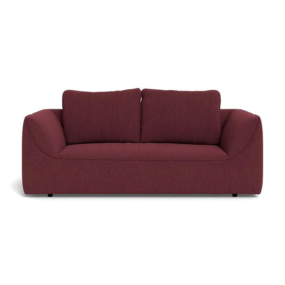 Heal's Morven 2 Seater Sofa Smart Linen Mix Maroon – image 2