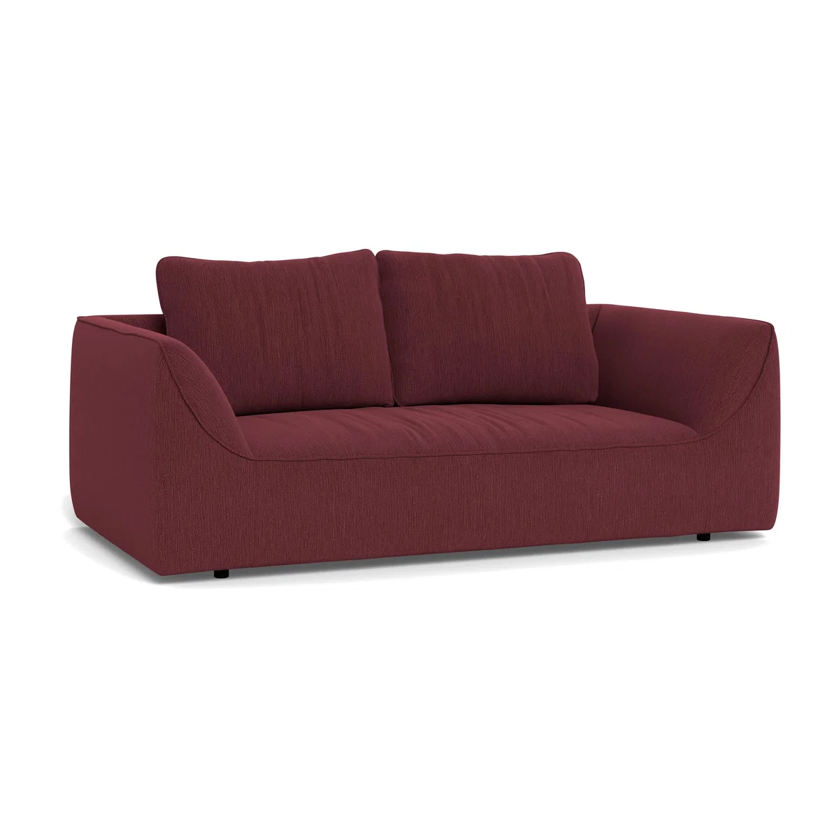 Heal's Morven 2 Seater Sofa Smart Linen Mix Maroon – image 1
