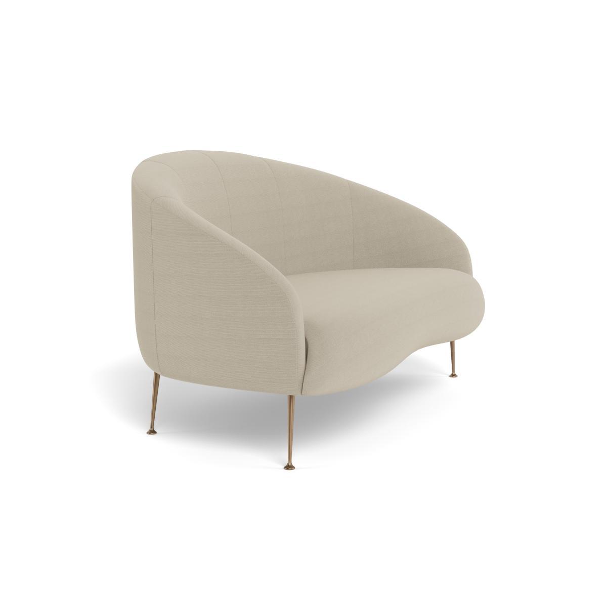 Heal's Bloomsbury 2 Seater Sofa Linen Hessian Brass Feet - Heal's UK Furniture – image 2