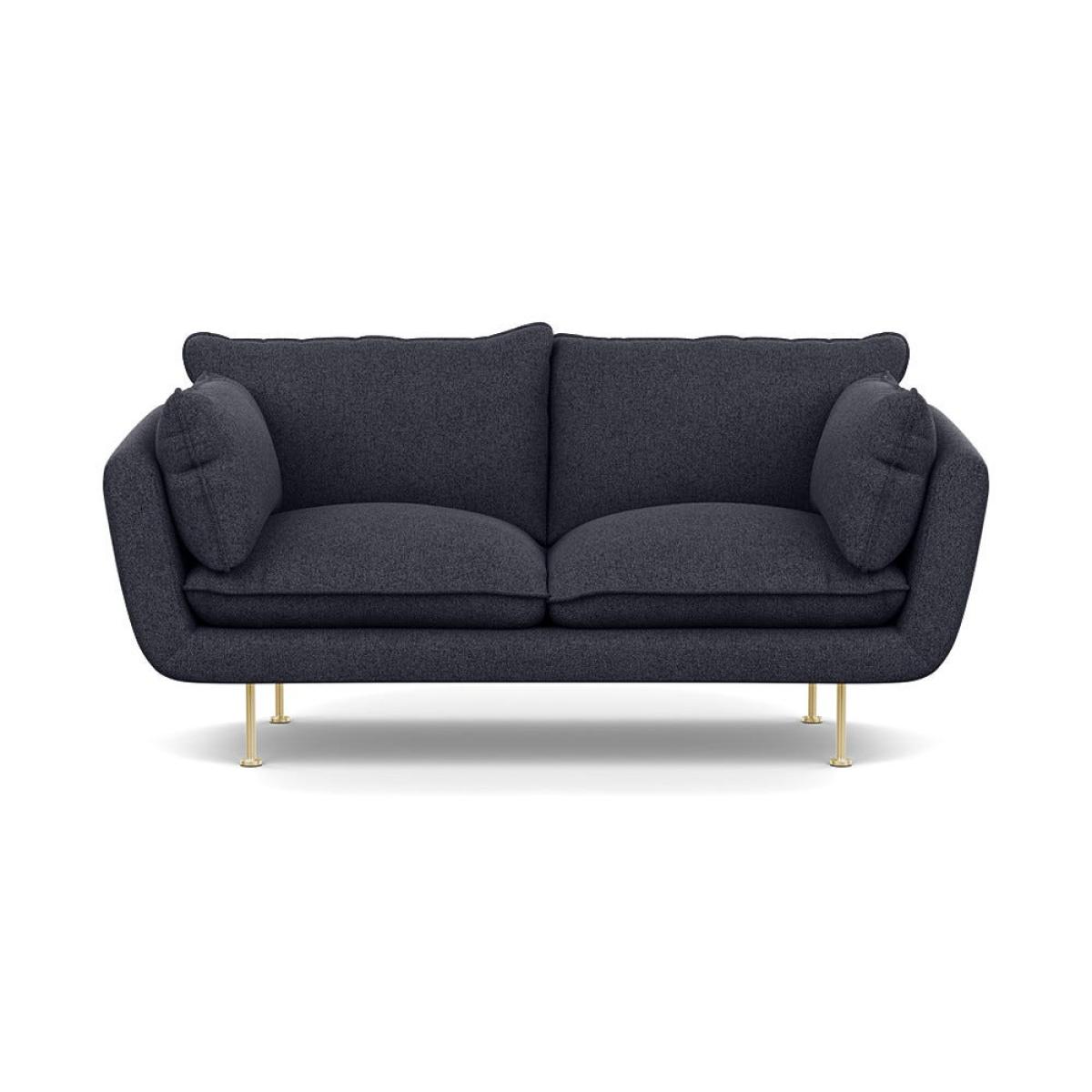 Heal's Allora 2 Seater Sofa Texture Soot Brass Feet – image 2