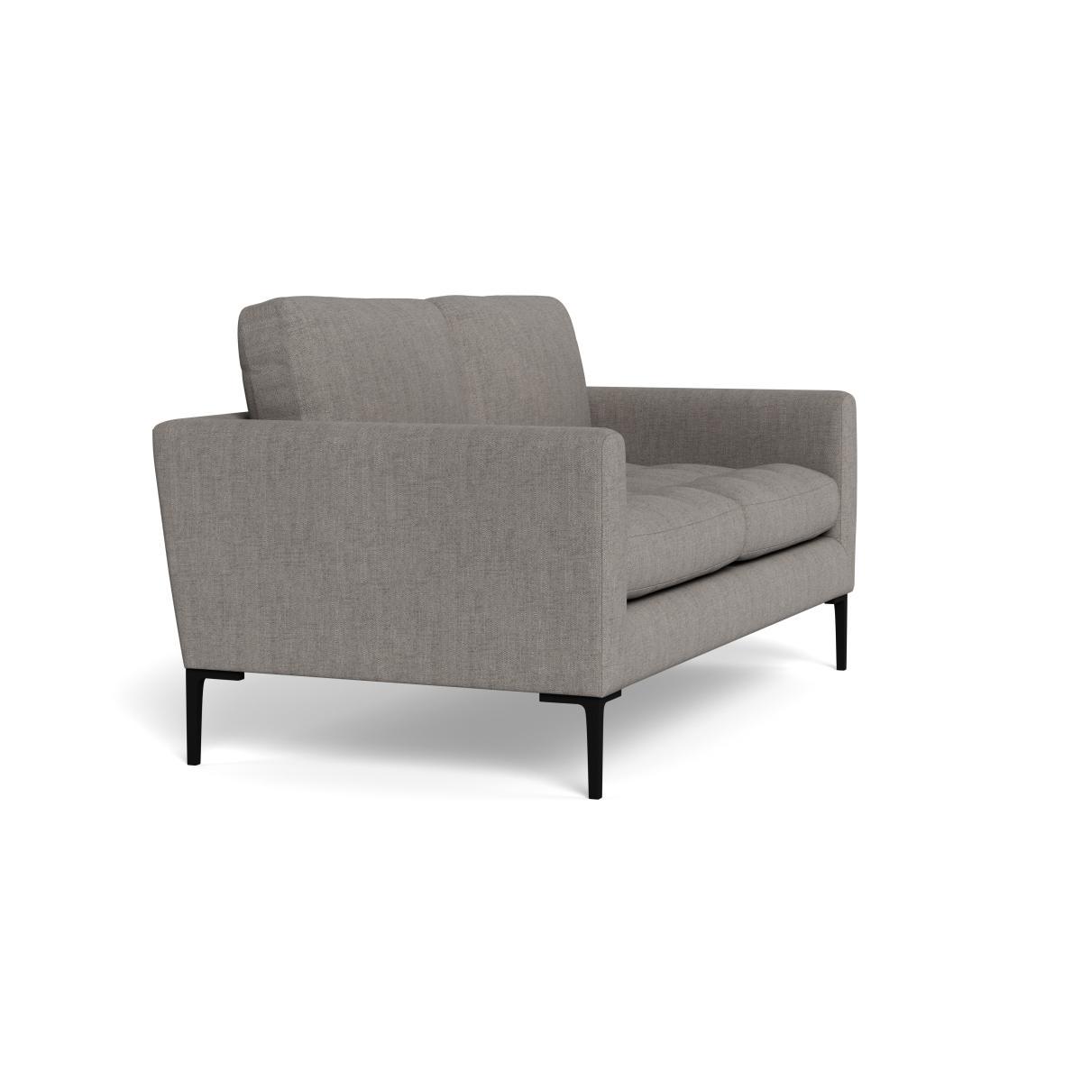 Heal's Eton 2 Seater Sofa Broad Weave Pebble Black Feet - Heal's UK Furniture – image 2