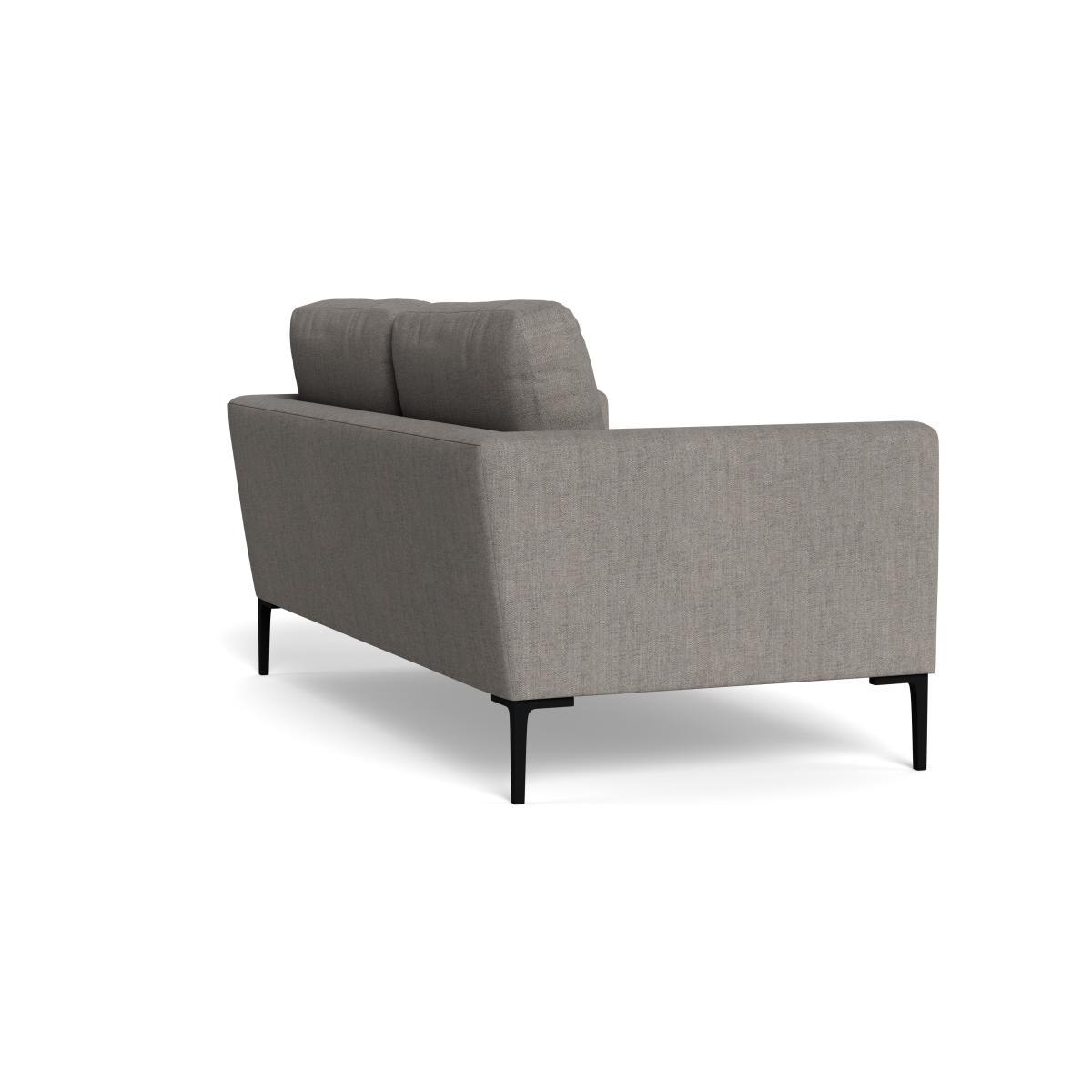 Heal's Eton 2 Seater Sofa Broad Weave Pebble Black Feet - Heal's UK Furniture – image 4