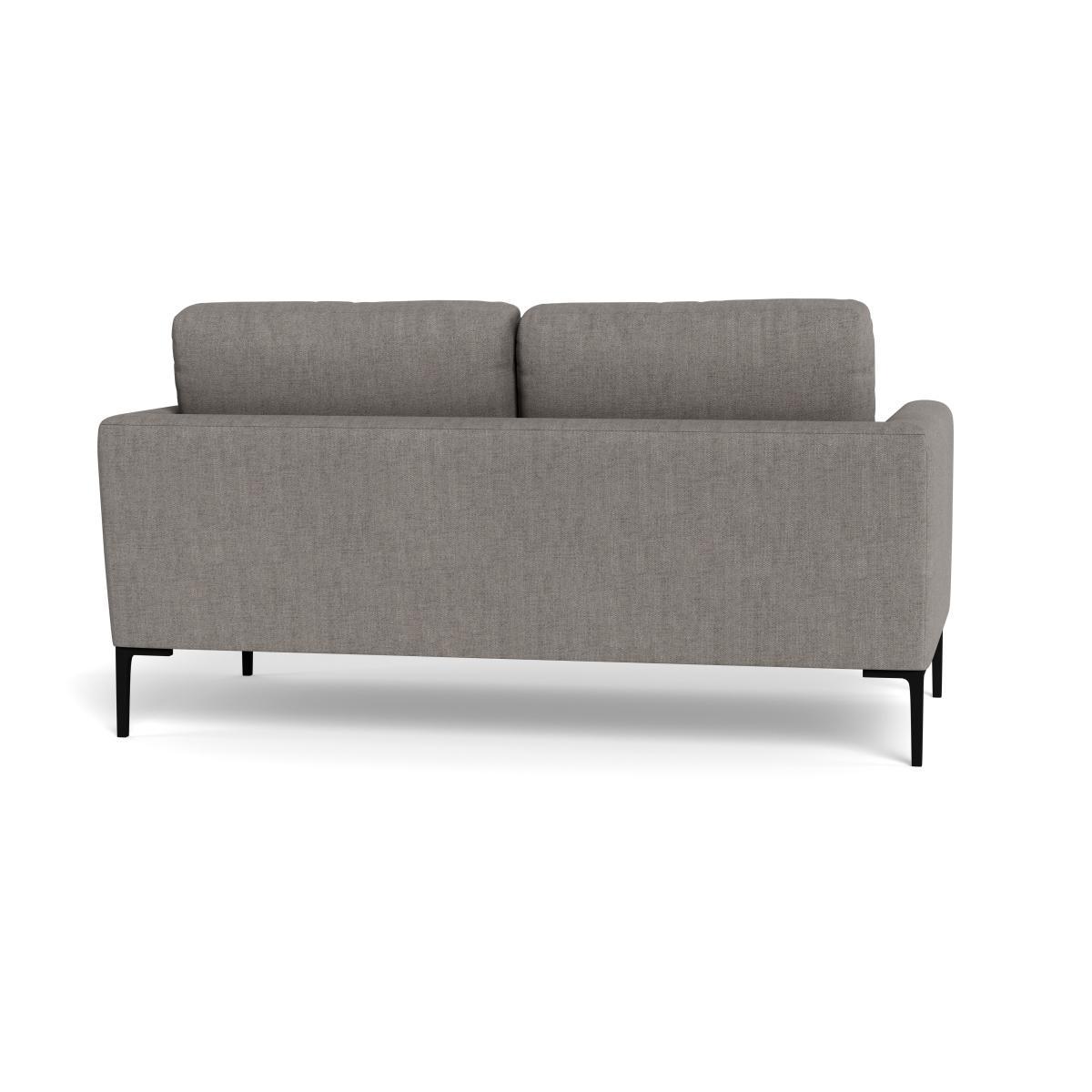 Heal's Eton 2 Seater Sofa Broad Weave Pebble Black Feet - Heal's UK Furniture – image 5