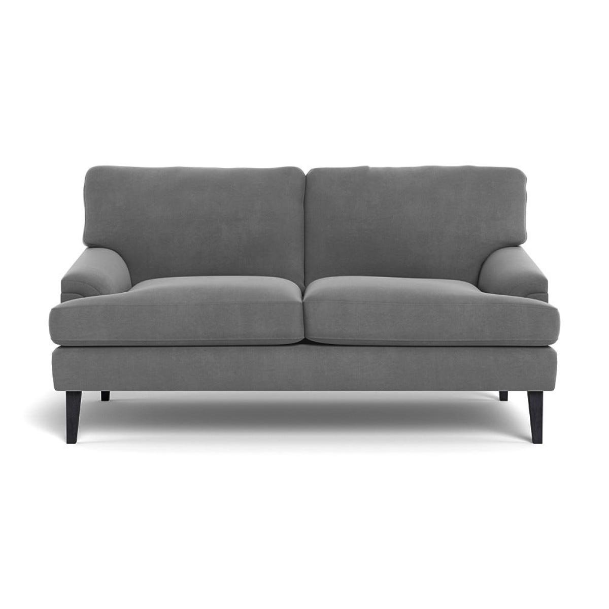 Heal's Stanton 2 Seater Sofa Smart Velvet Mercury Black Feet – image 2