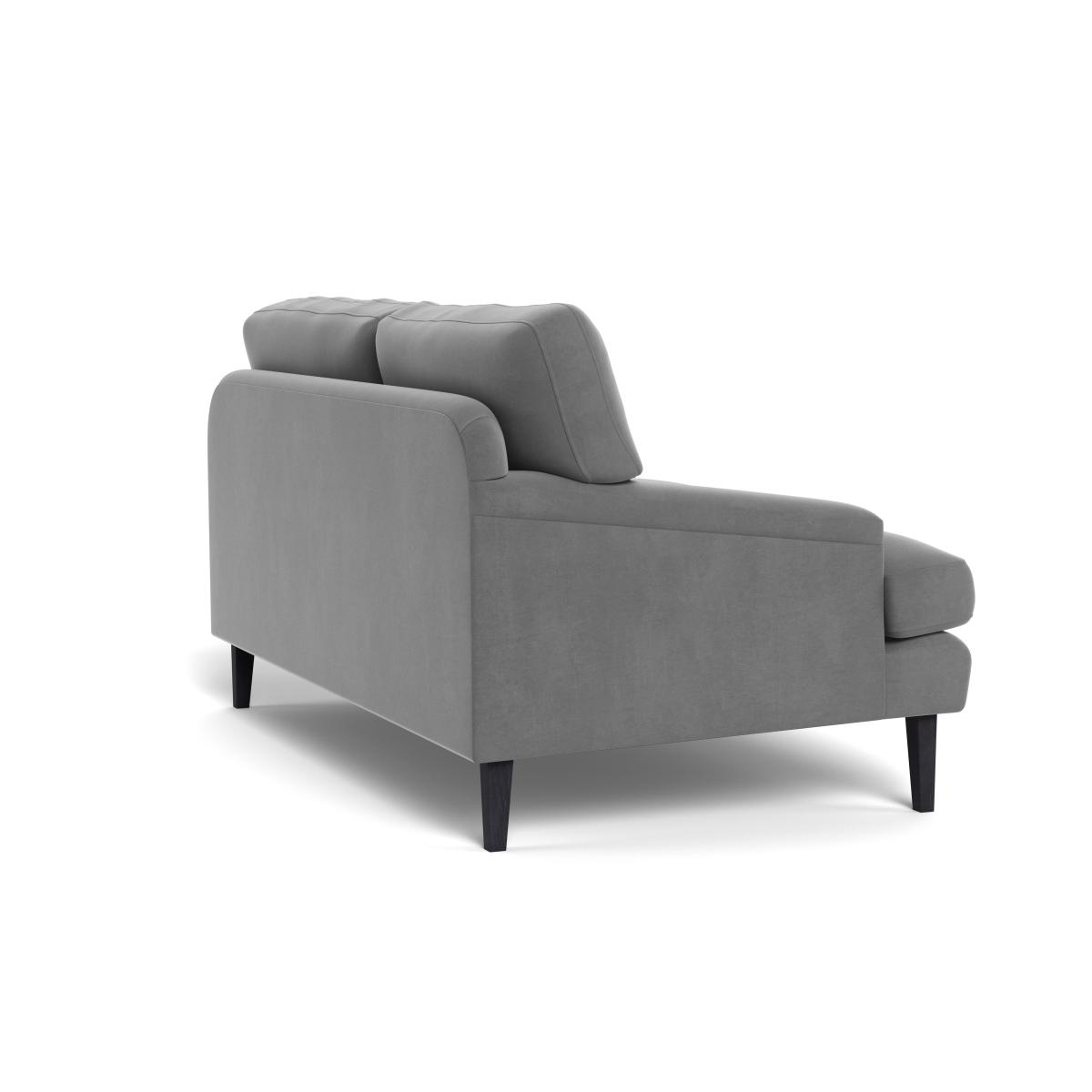 Heal's Stanton 2 Seater Sofa Smart Velvet Mercury Black Feet – image 5
