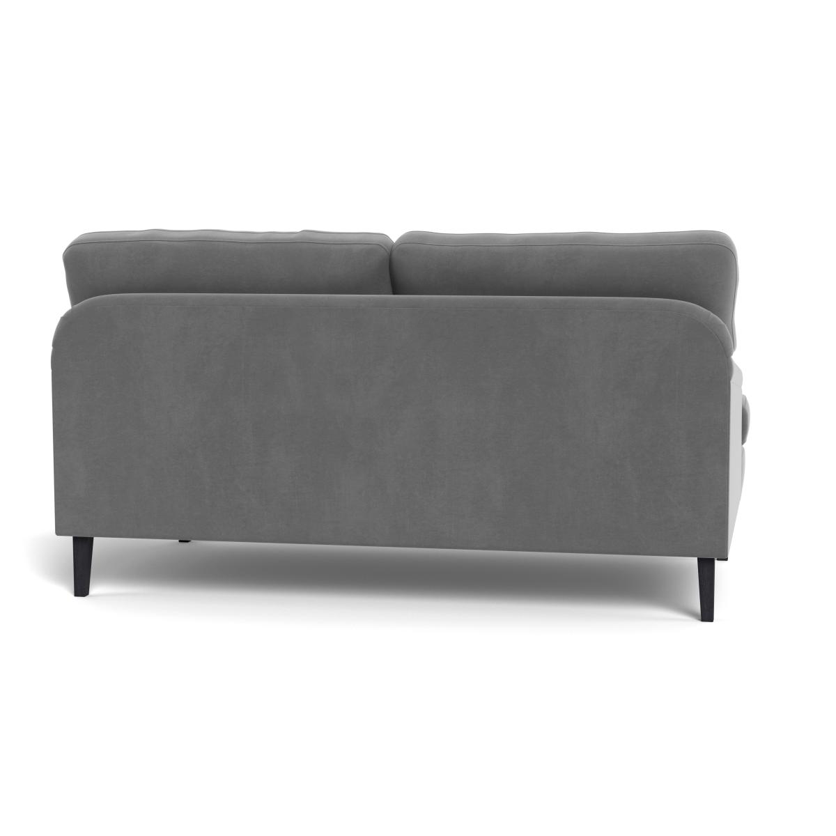 Heal's Stanton 2 Seater Sofa Smart Velvet Mercury Black Feet – image 6