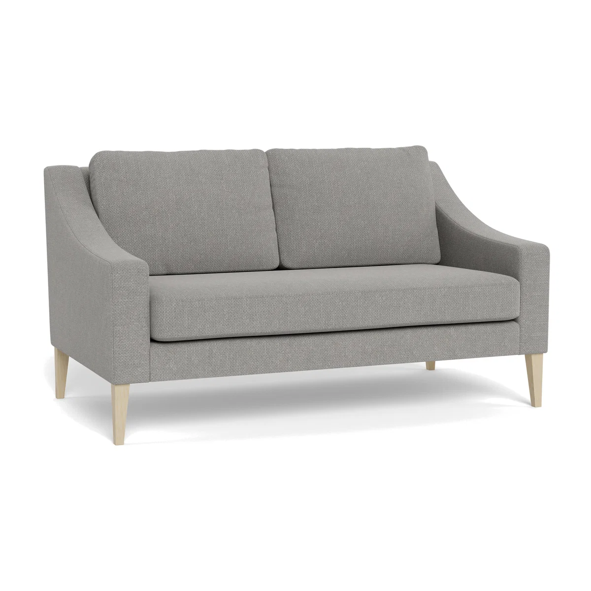 Heal's Richmond 2 Seater Sofa Texture Pale Grey Natural Ash Feet – image 1