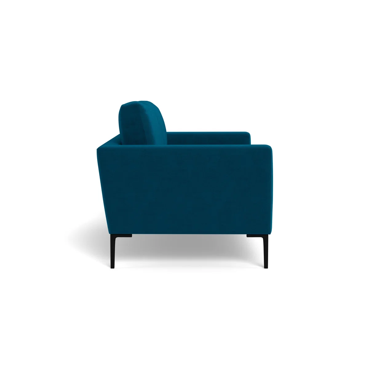 Heal's Eton 2 Seater Sofa Velvet Teal Brass Feet - Heal's UK Furniture – image 3