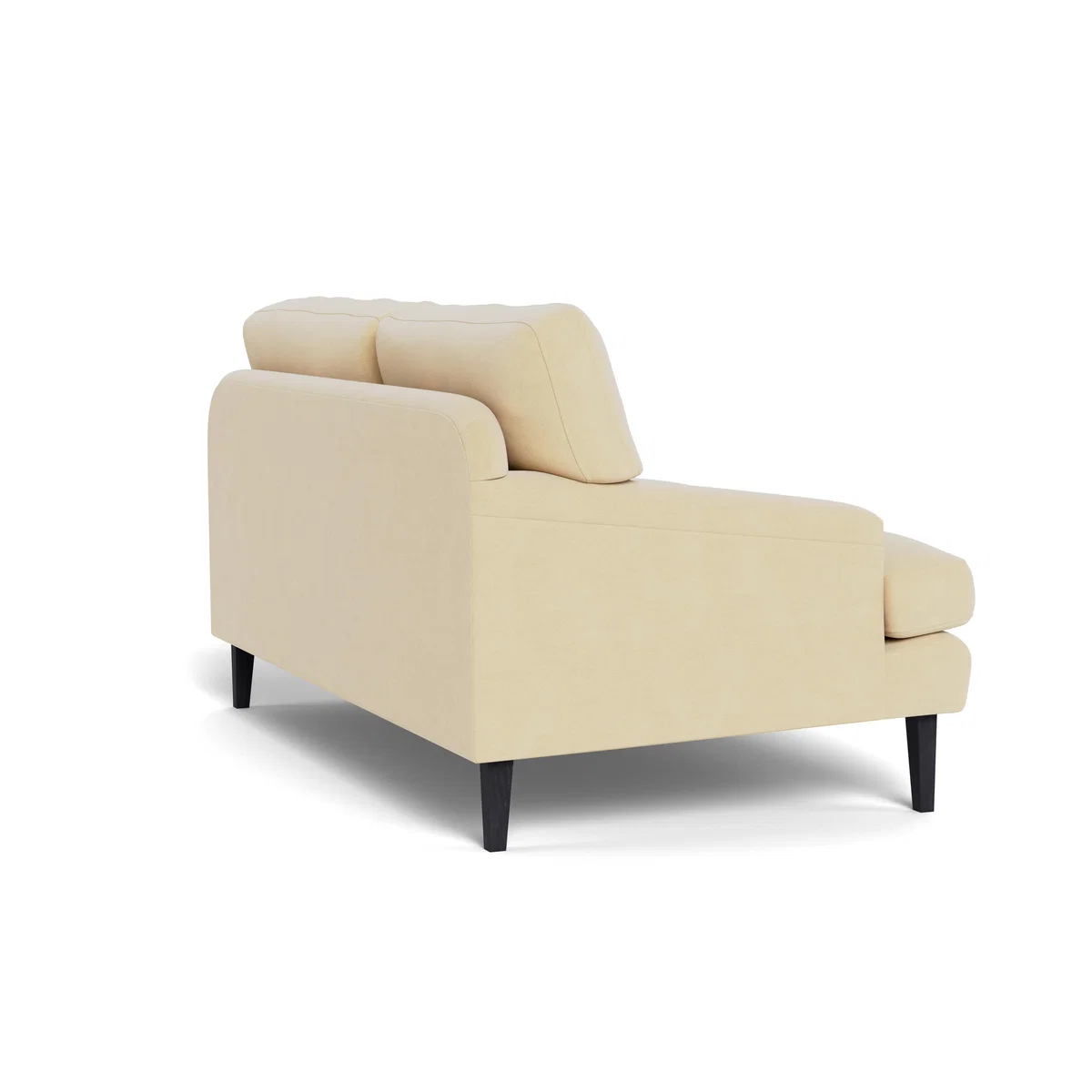 Heal's Stanton 2 Seater Sofa Smart Luxe Velvet Biscuit Walnut Stained Feet – image 5