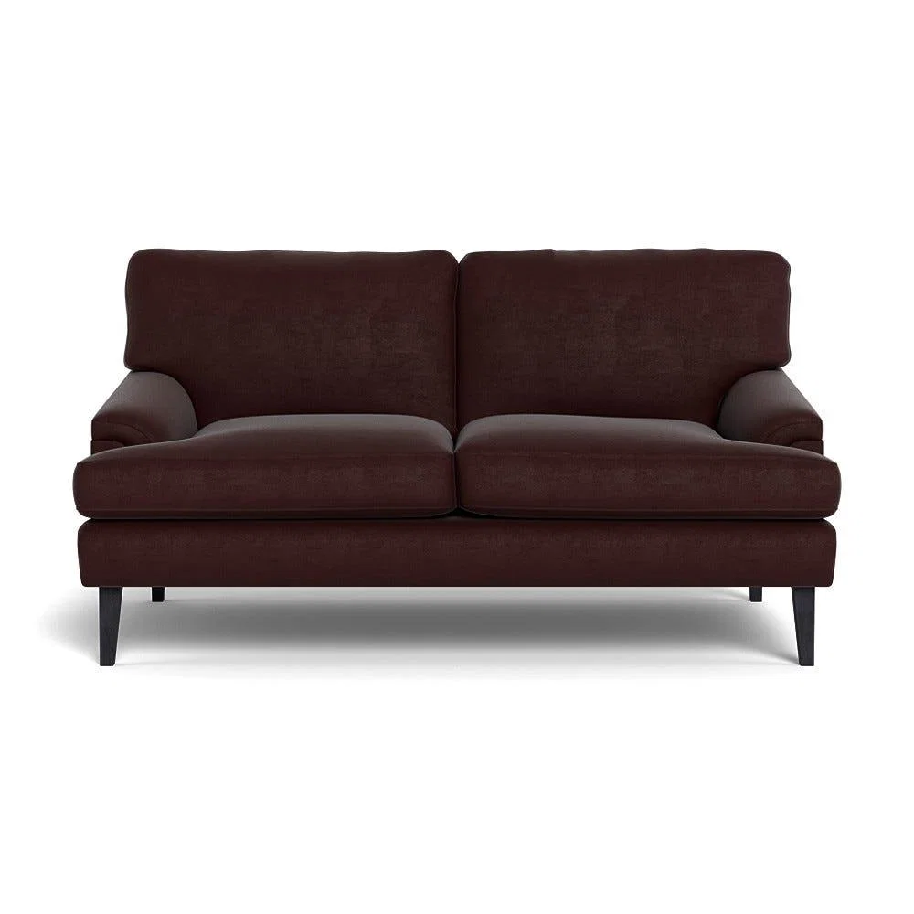 Heal's Stanton 2 Seater Sofa Smart Luxe Velvet Acorn Black Feet – image 2