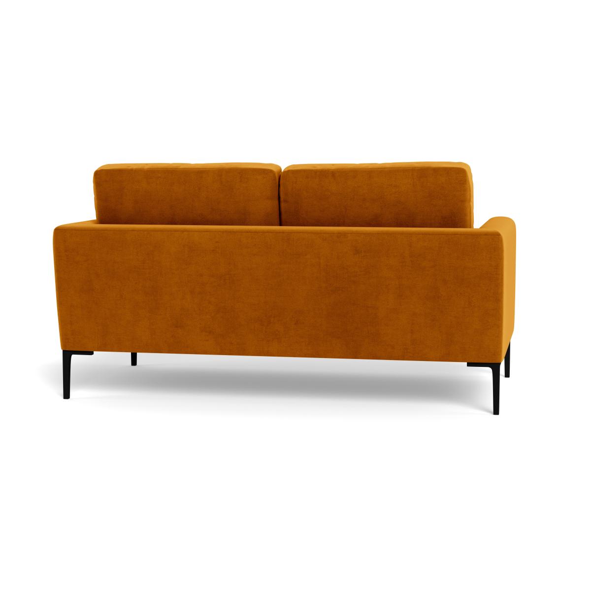 Heal's Eton 2 Seater Sofa Smart Luxe Velvet Cognac Brass Feet – image 6