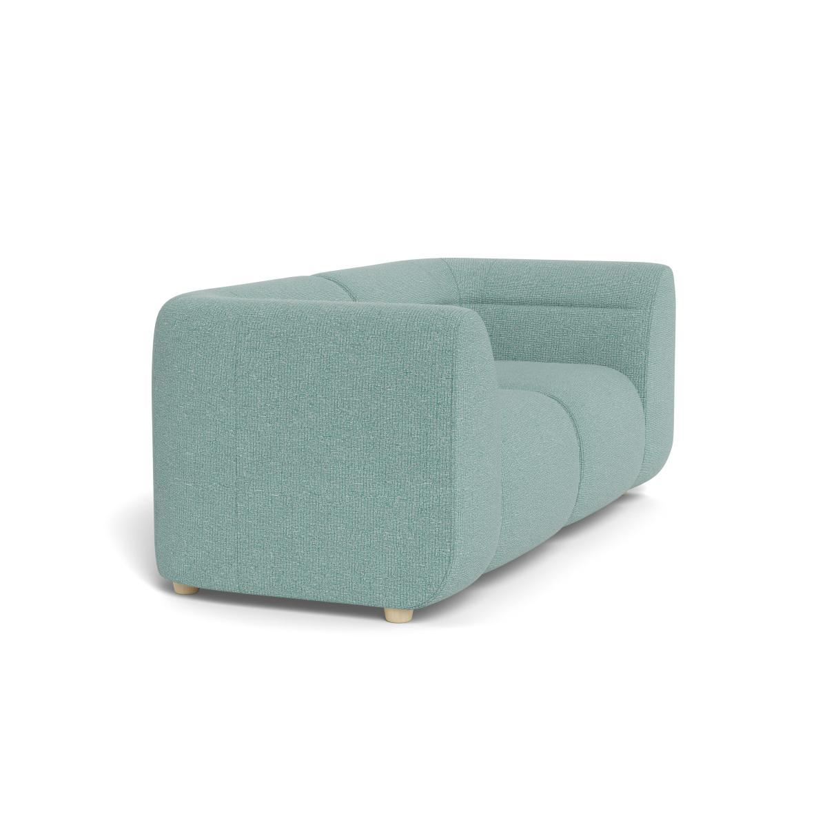 Heal's Lilli 2 Seater Sofa Tejo Recycled Teal Natural Ash Feet - Heal's UK Furniture – image 2