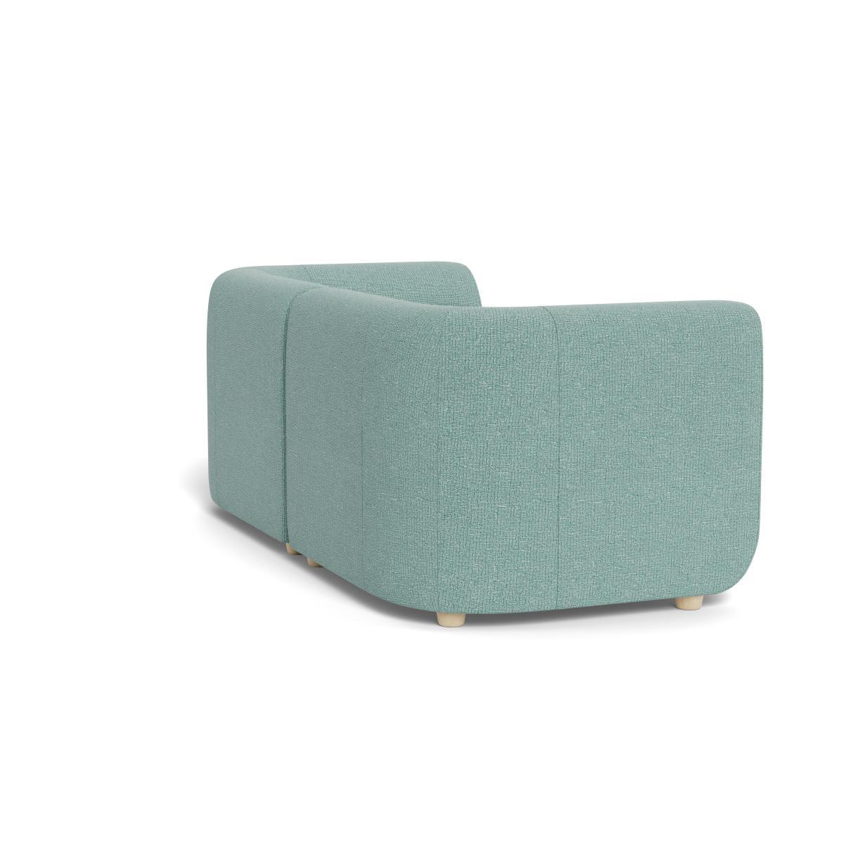 Heal's Lilli 2 Seater Sofa Tejo Recycled Teal Natural Ash Feet - Heal's UK Furniture – image 4