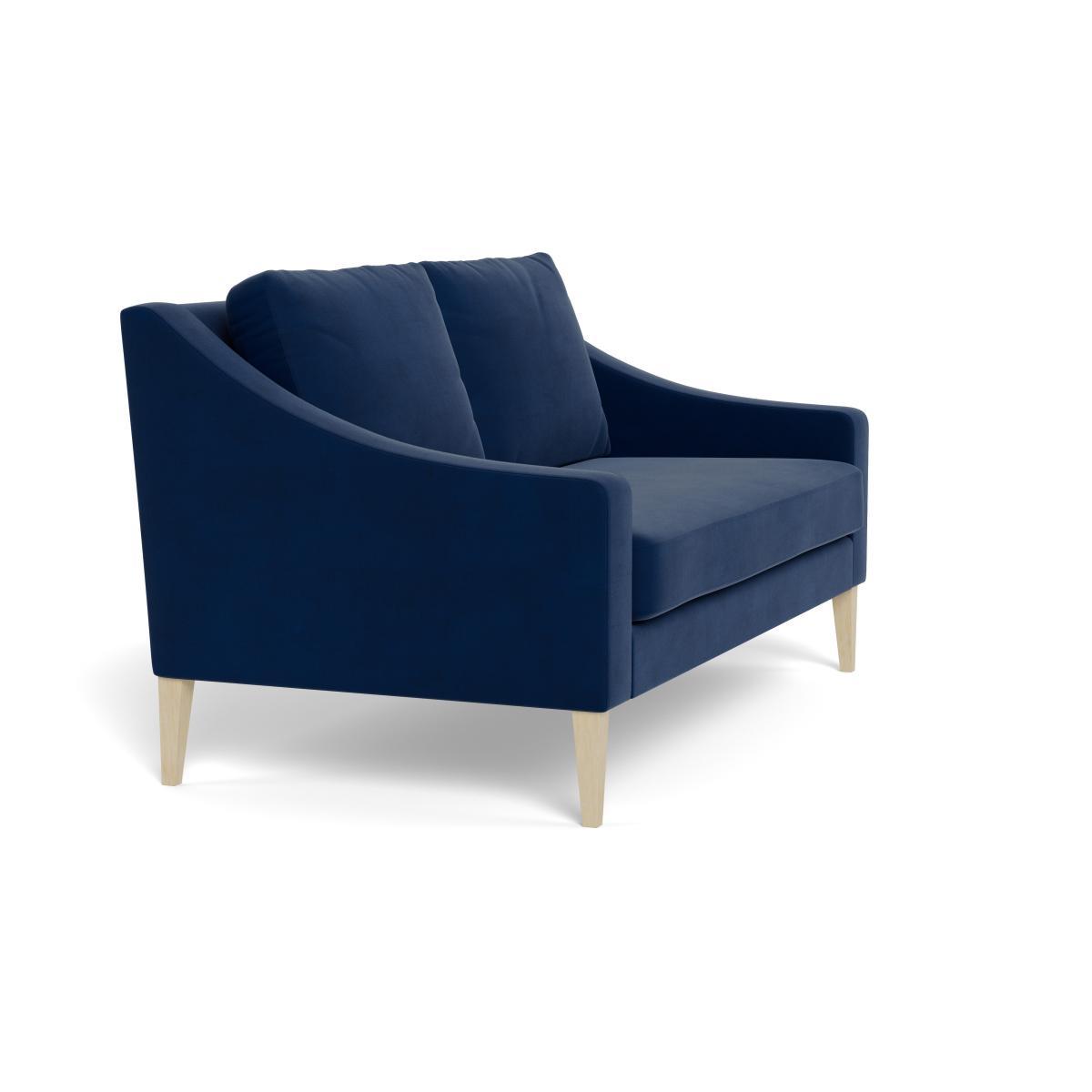 Heal's Richmond 2 Seater Sofa Velvet Midnight Black Feet - Heal's UK Furniture – image 2