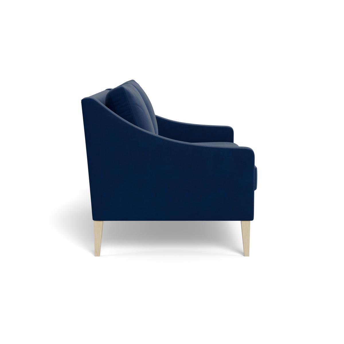 Heal's Richmond 2 Seater Sofa Velvet Midnight Black Feet - Heal's UK Furniture – image 3