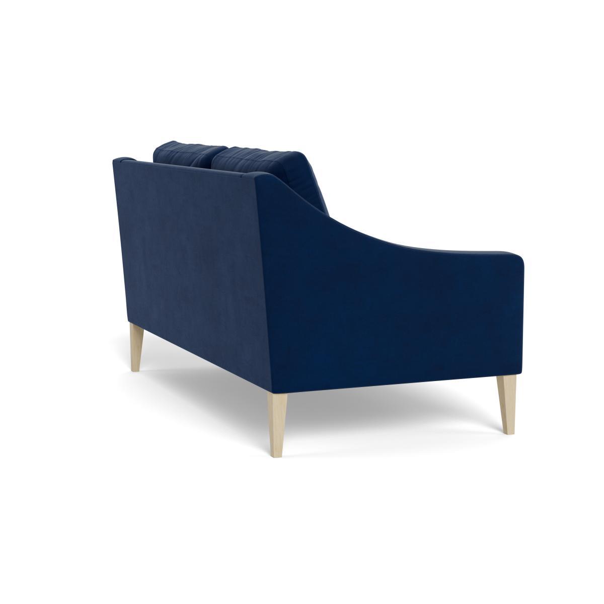 Heal's Richmond 2 Seater Sofa Velvet Midnight Black Feet - Heal's UK Furniture – image 4
