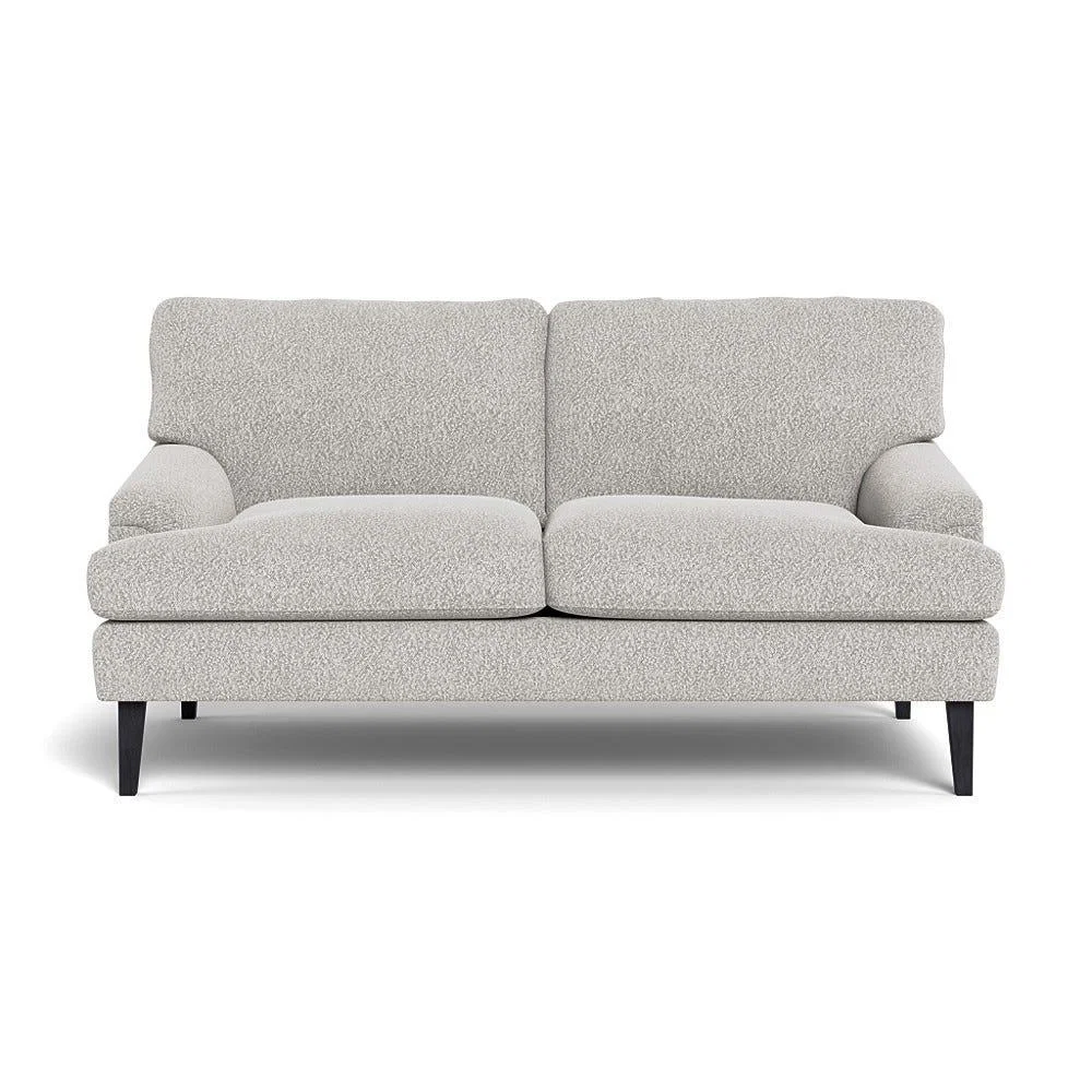 Heal's Stanton 2 Seater Sofa Chunky Boucle Ecru Black Feet – image 2