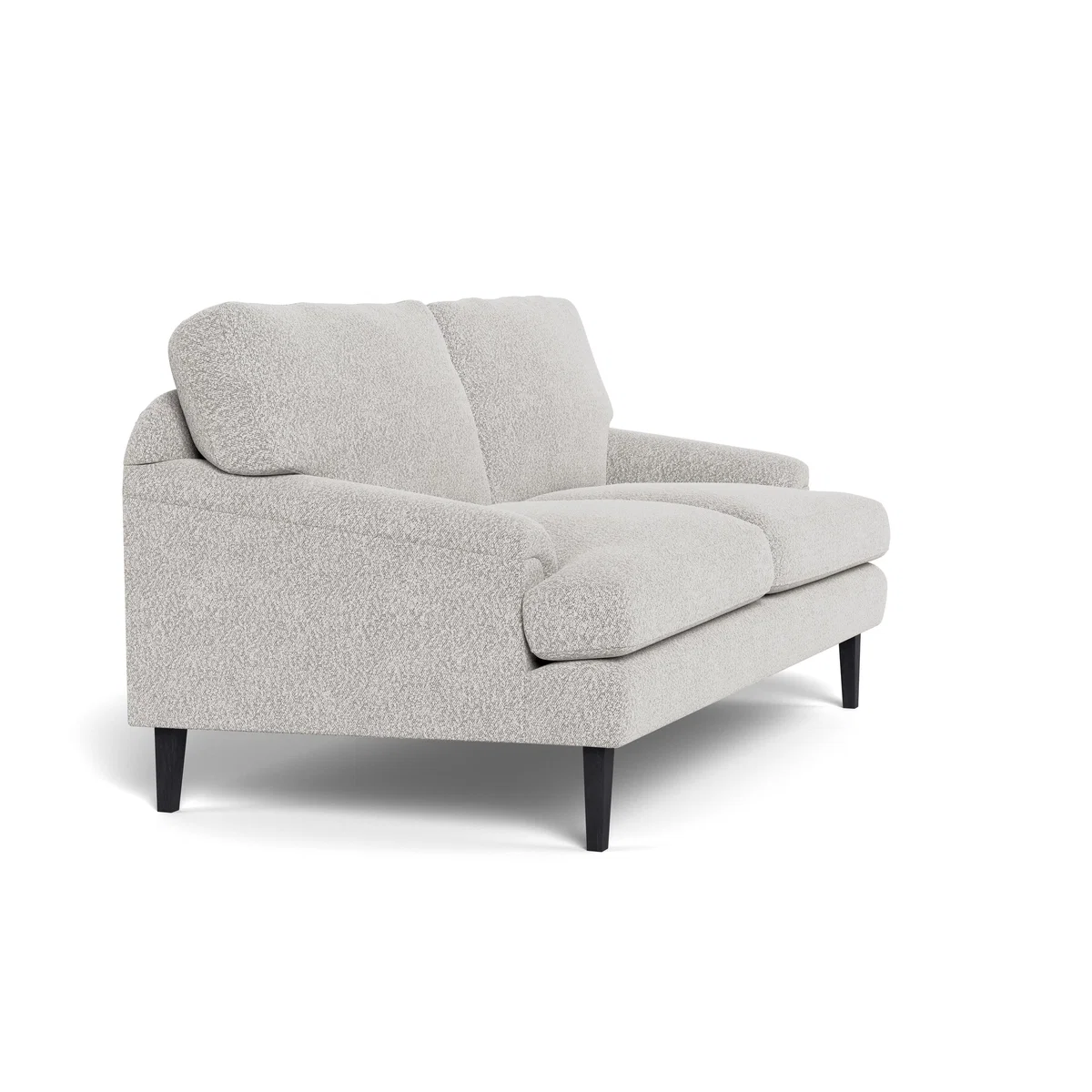 Heal's Stanton 2 Seater Sofa Chunky Boucle Ecru Black Feet – image 3