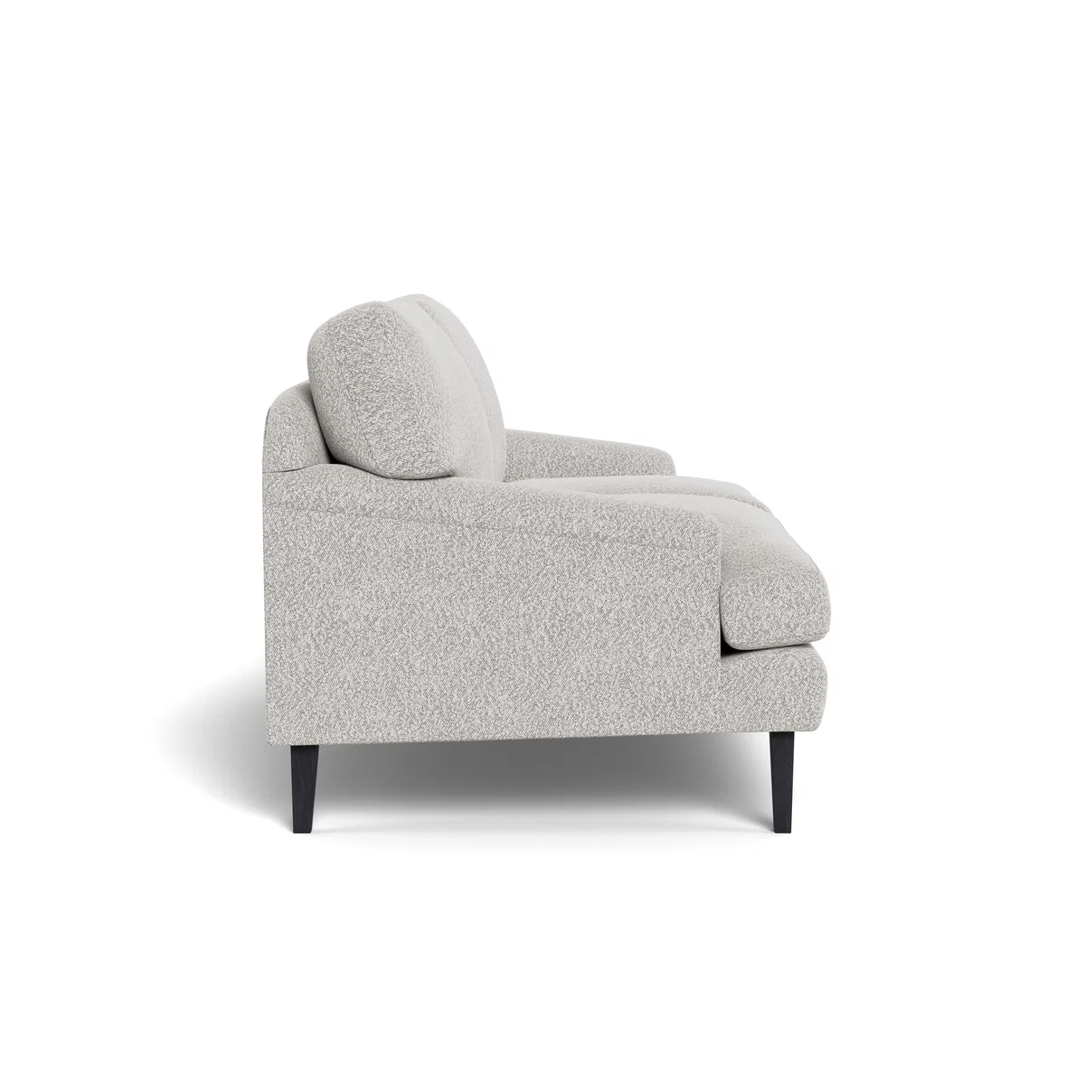 Heal's Stanton 2 Seater Sofa Chunky Boucle Ecru Black Feet – image 4