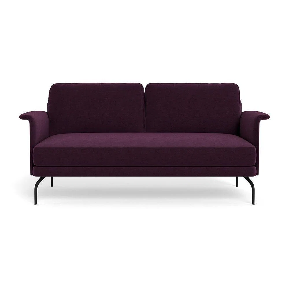Heal's Iver 2 Seater Sofa Smart Linen Mix Sweet Briar Black Feet – image 34
