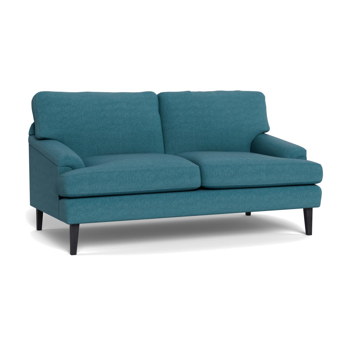 Heal's Stanton 2 Seater Sofa Brushed Cotton Cadet Walnut Stained Feet – image 1
