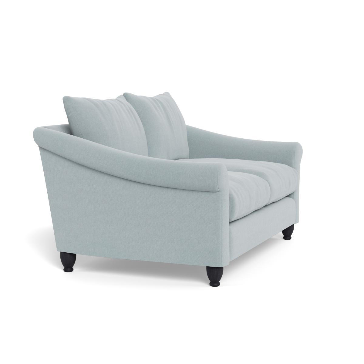 Heal's Devon 2 Seater Brushed Cotton Mist Natural Ash Feet - Heal's UK Furniture – image 2
