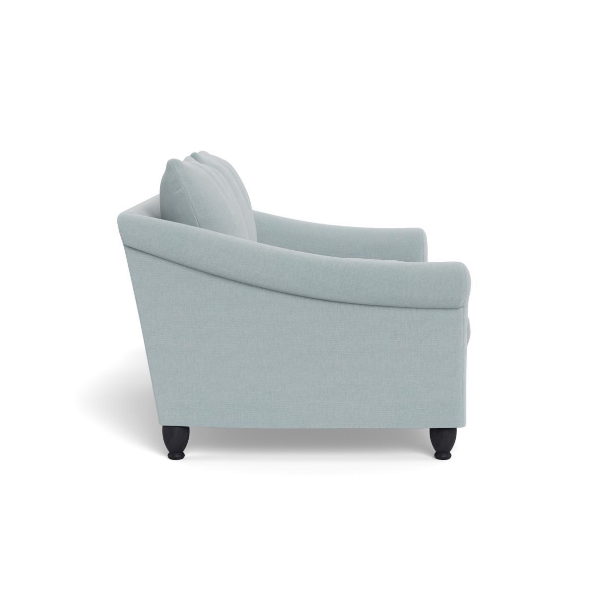 Heal's Devon 2 Seater Brushed Cotton Mist Natural Ash Feet - Heal's UK Furniture – image 3