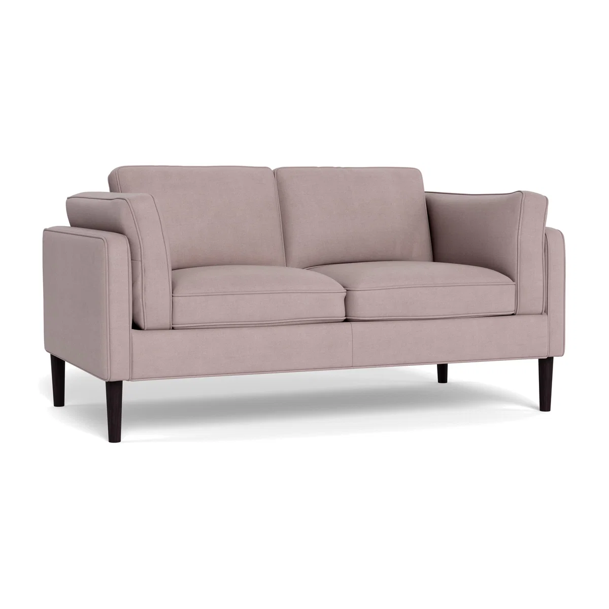 Heal's Sonno 2 Seater Siena Cotton Dusky Pink Walnut Feet - Heal's UK Furniture – image 1