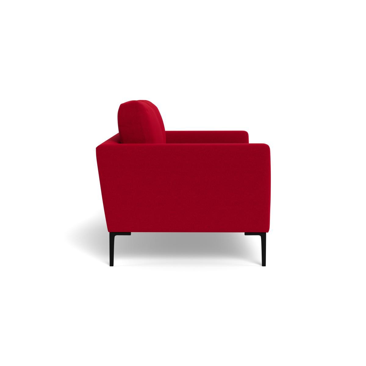 Heal's Eton 2 Seater Sofa Melton Wool Red Oxide Black Feet - Heal's UK Furniture – image 3