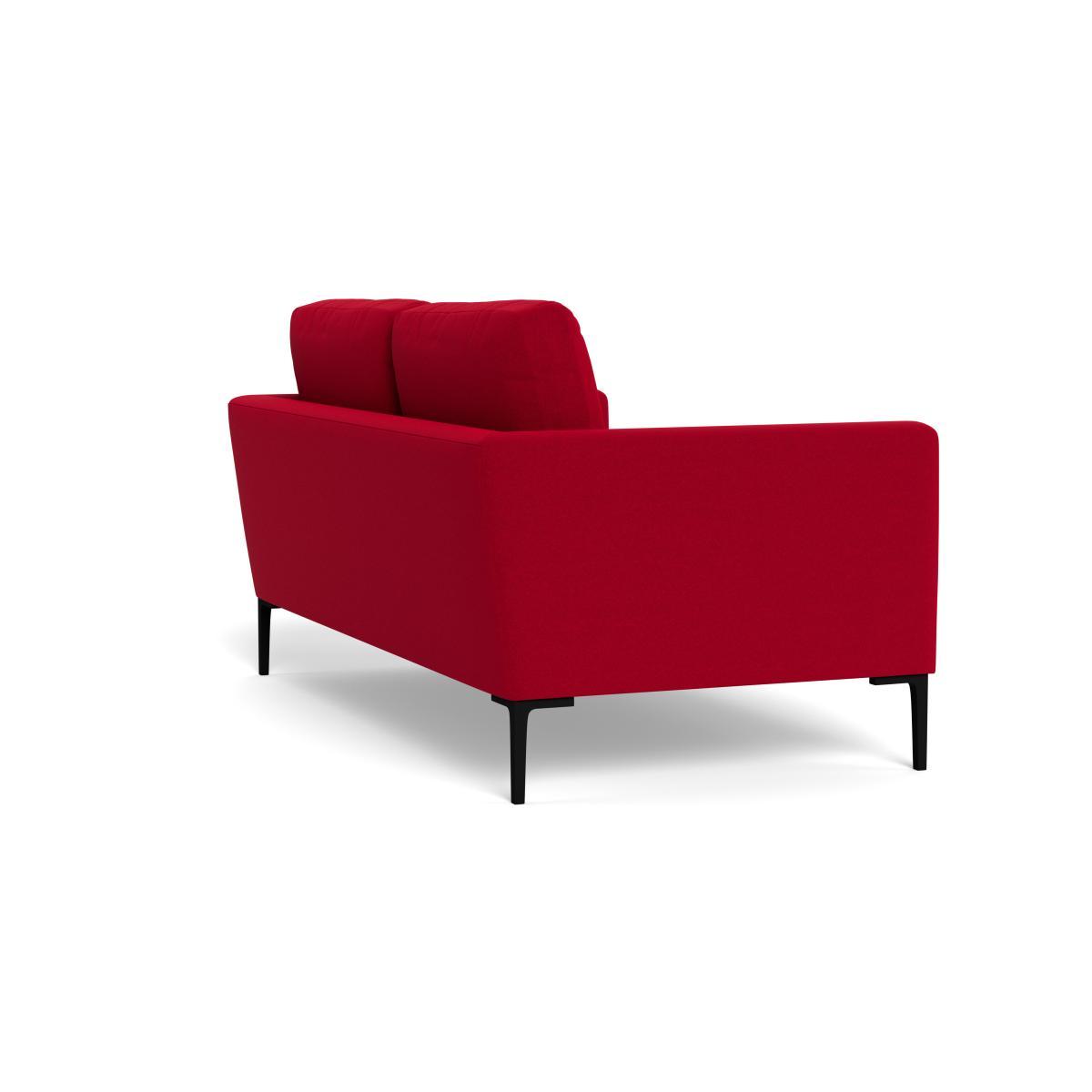 Heal's Eton 2 Seater Sofa Melton Wool Red Oxide Black Feet - Heal's UK Furniture – image 4