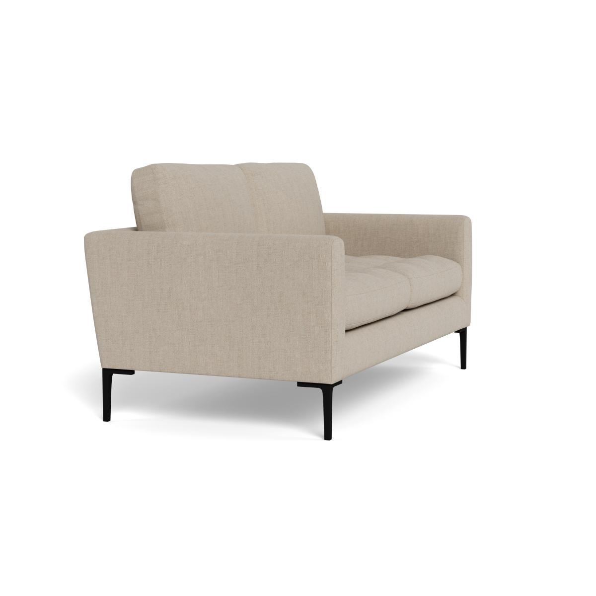 Heal's Eton 2 Seater Sofa Broad Weave Putty Brass Feet - Heal's UK Furniture – image 2