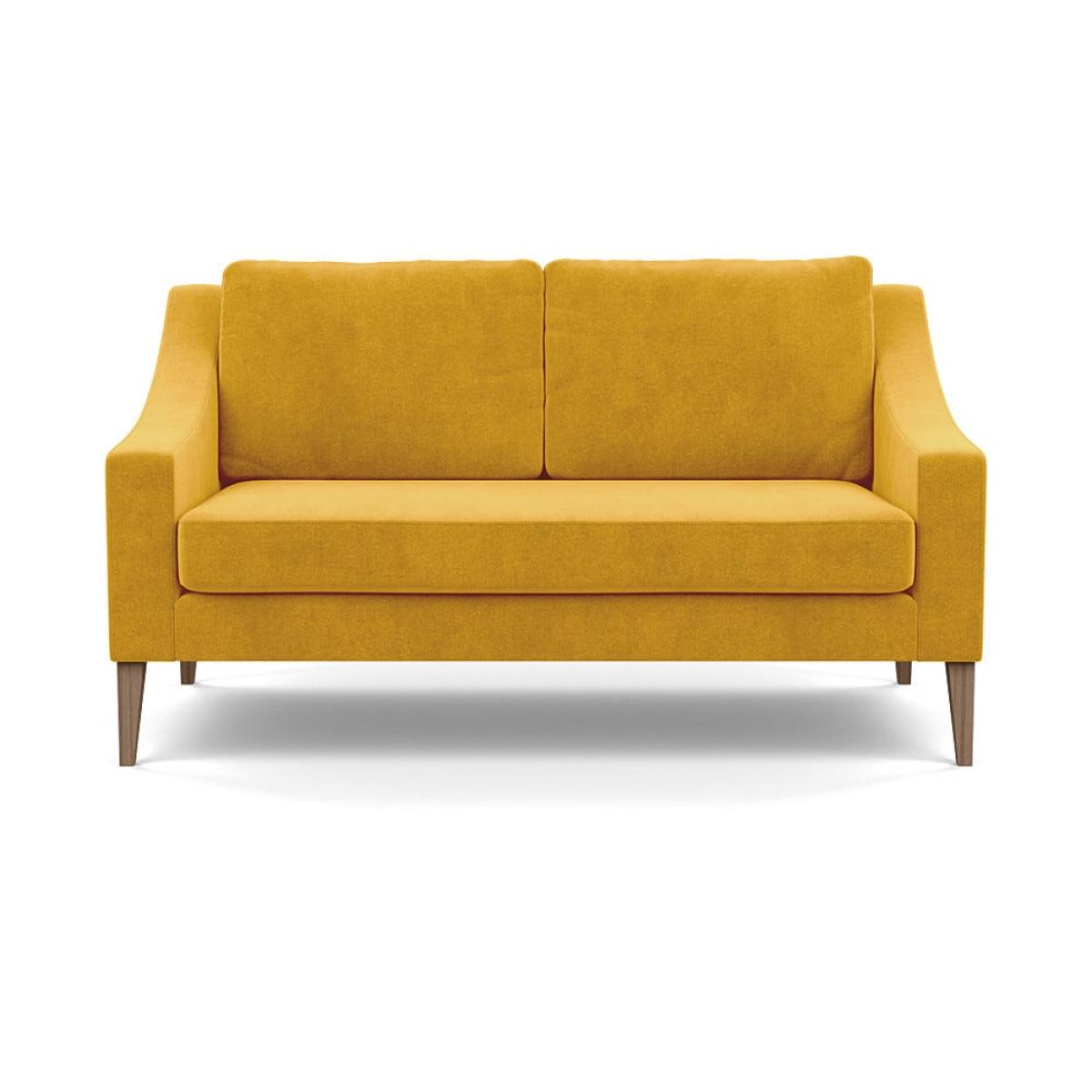Heal's Richmond 2 Seater Sofa Smart Luxe Velvet Canary Tinted Ash Feet – image 2