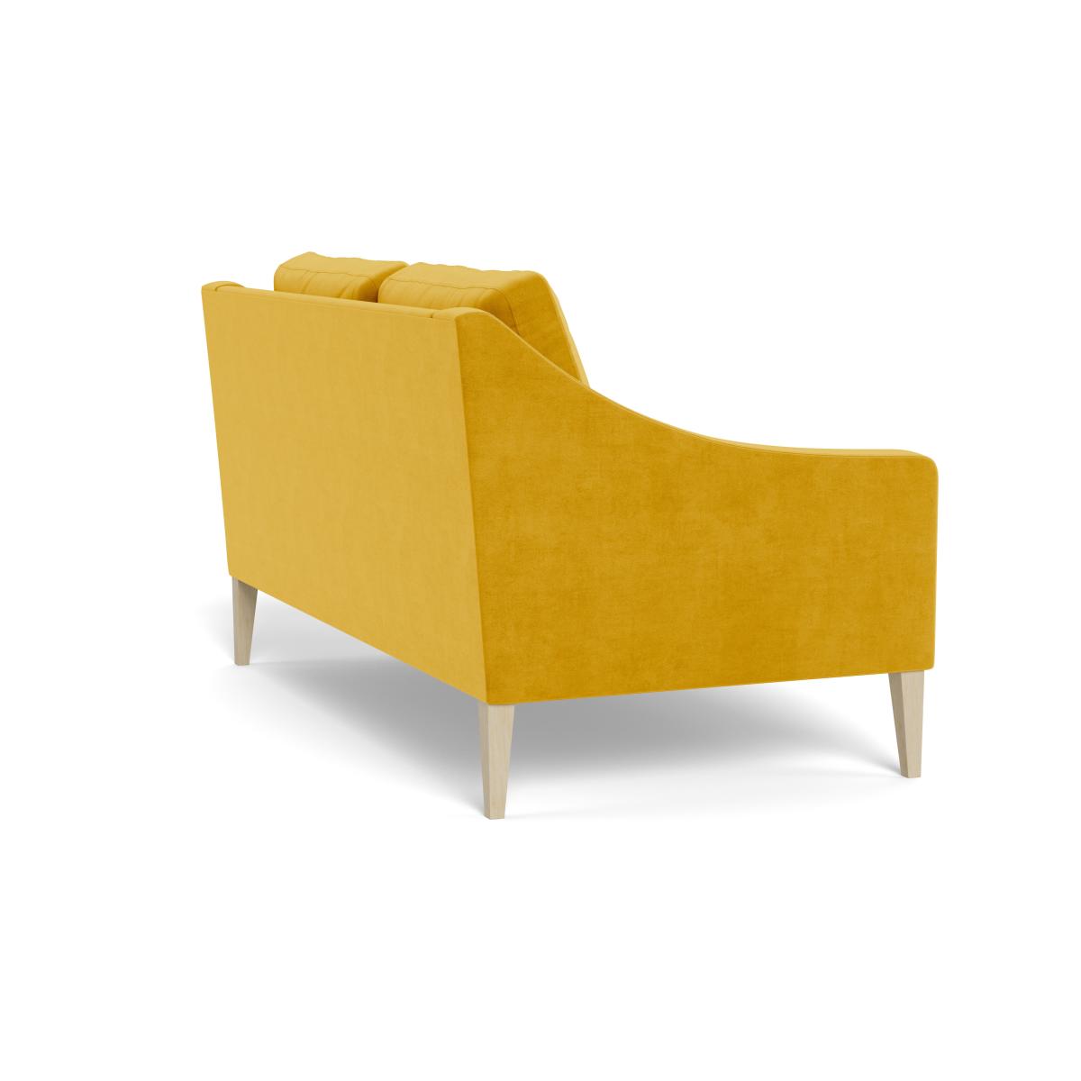 Heal's Richmond 2 Seater Sofa Smart Luxe Velvet Canary Tinted Ash Feet – image 5