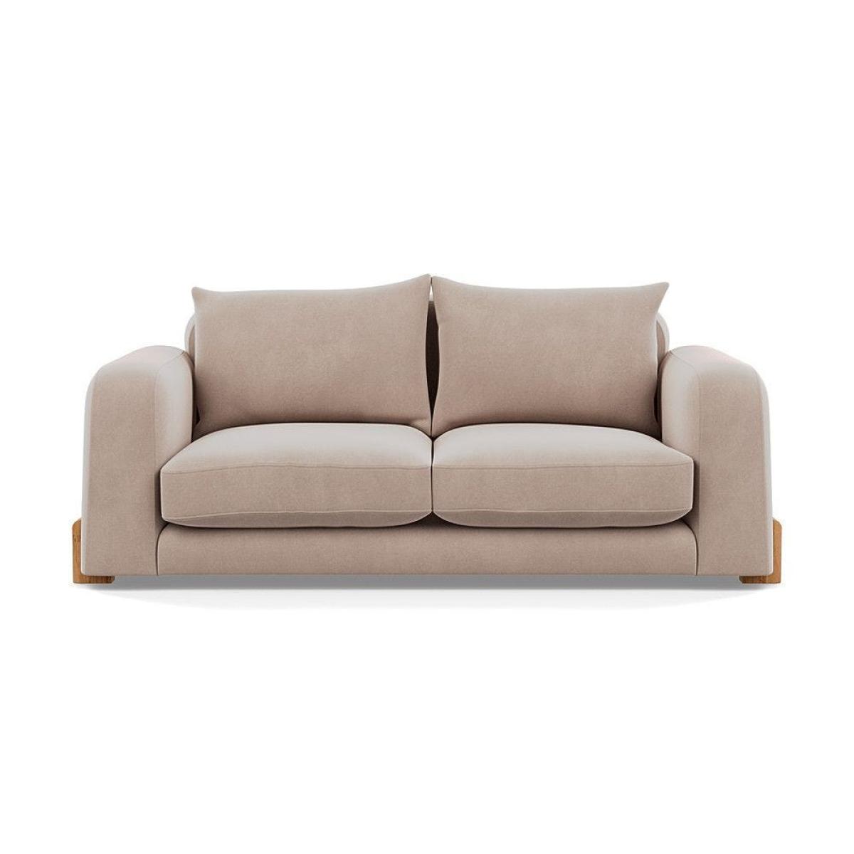 Heal's Nuvola 2 Seater Sofa Smart Luxe Velvet Mineral Blue Black Feet – image 11