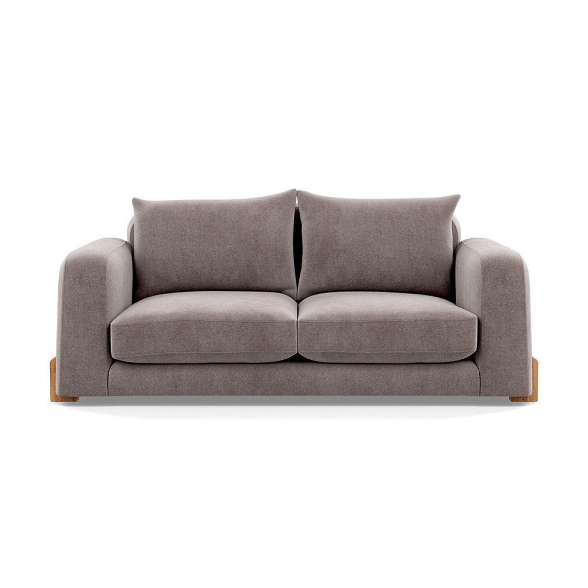 Heal's Nuvola 2 Seater Sofa Smart Luxe Velvet Mineral Blue Black Feet – image 12