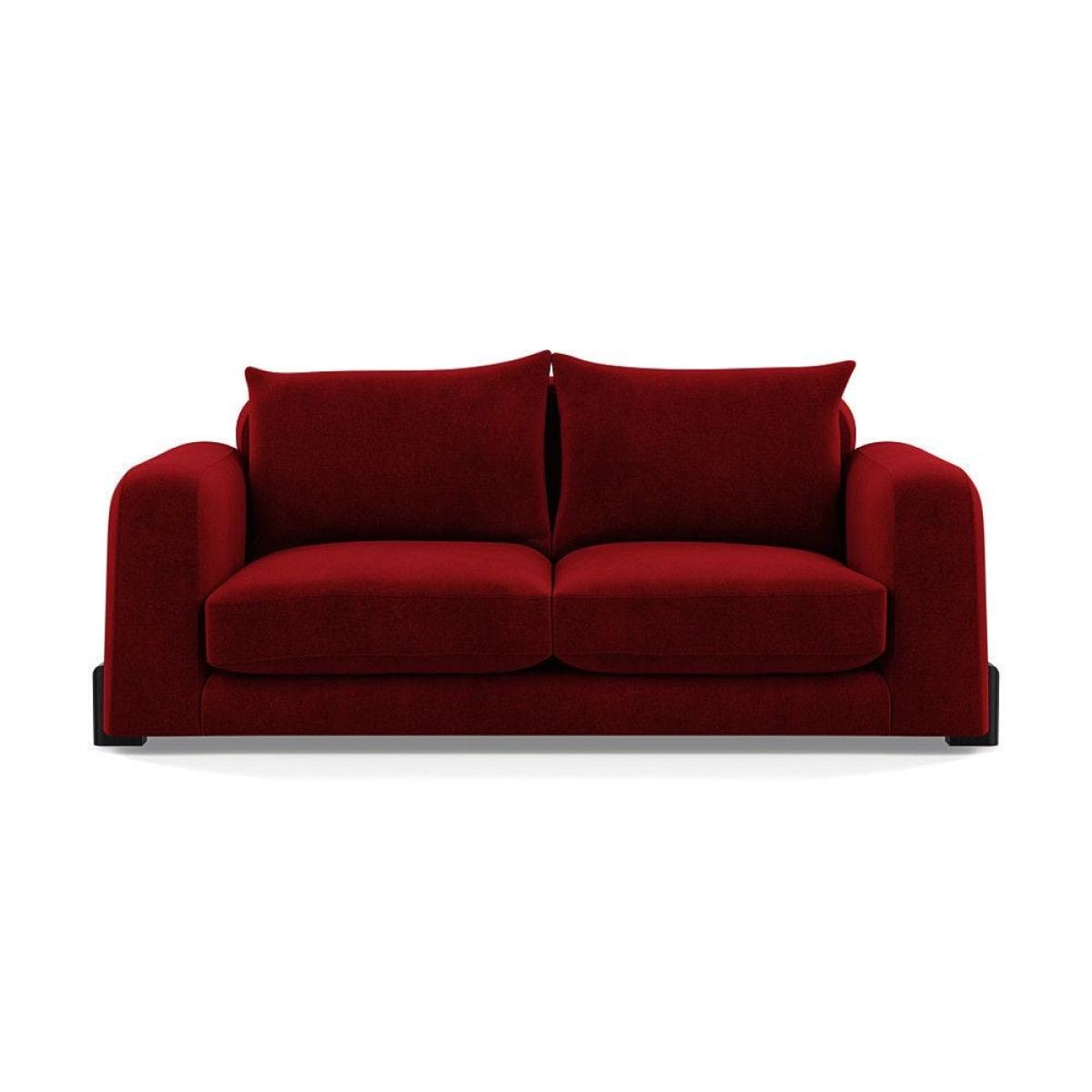 Heal's Nuvola 2 Seater Sofa Smart Luxe Velvet Mineral Blue Black Feet – image 16
