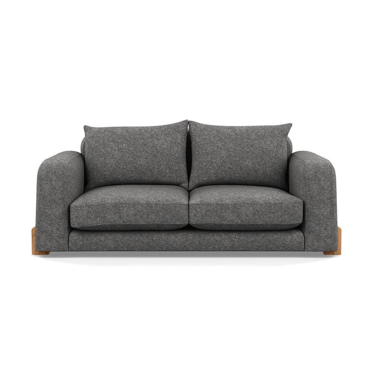 Heal's Nuvola 2 Seater Sofa Smart Luxe Velvet Mineral Blue Black Feet – image 3