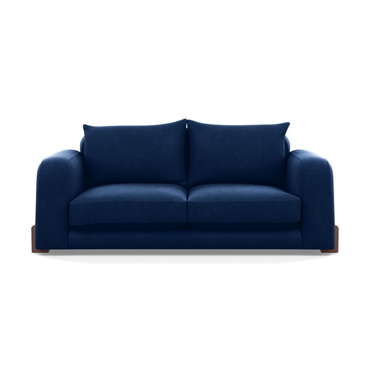 Heal's Nuvola 2 Seater Sofa Smart Luxe Velvet Mineral Blue Black Feet – image 21