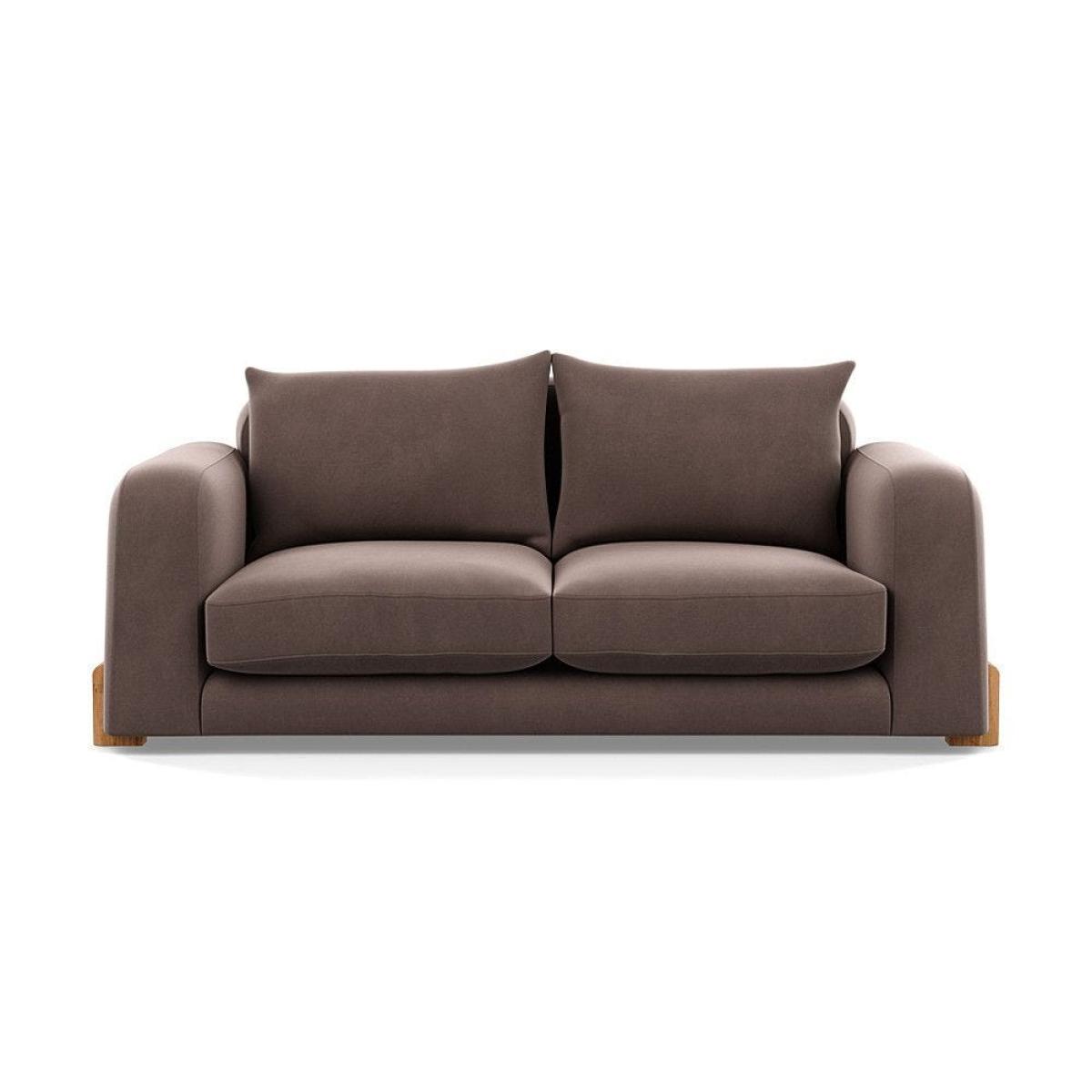 Heal's Nuvola 2 Seater Sofa Smart Luxe Velvet Mineral Blue Black Feet – image 24