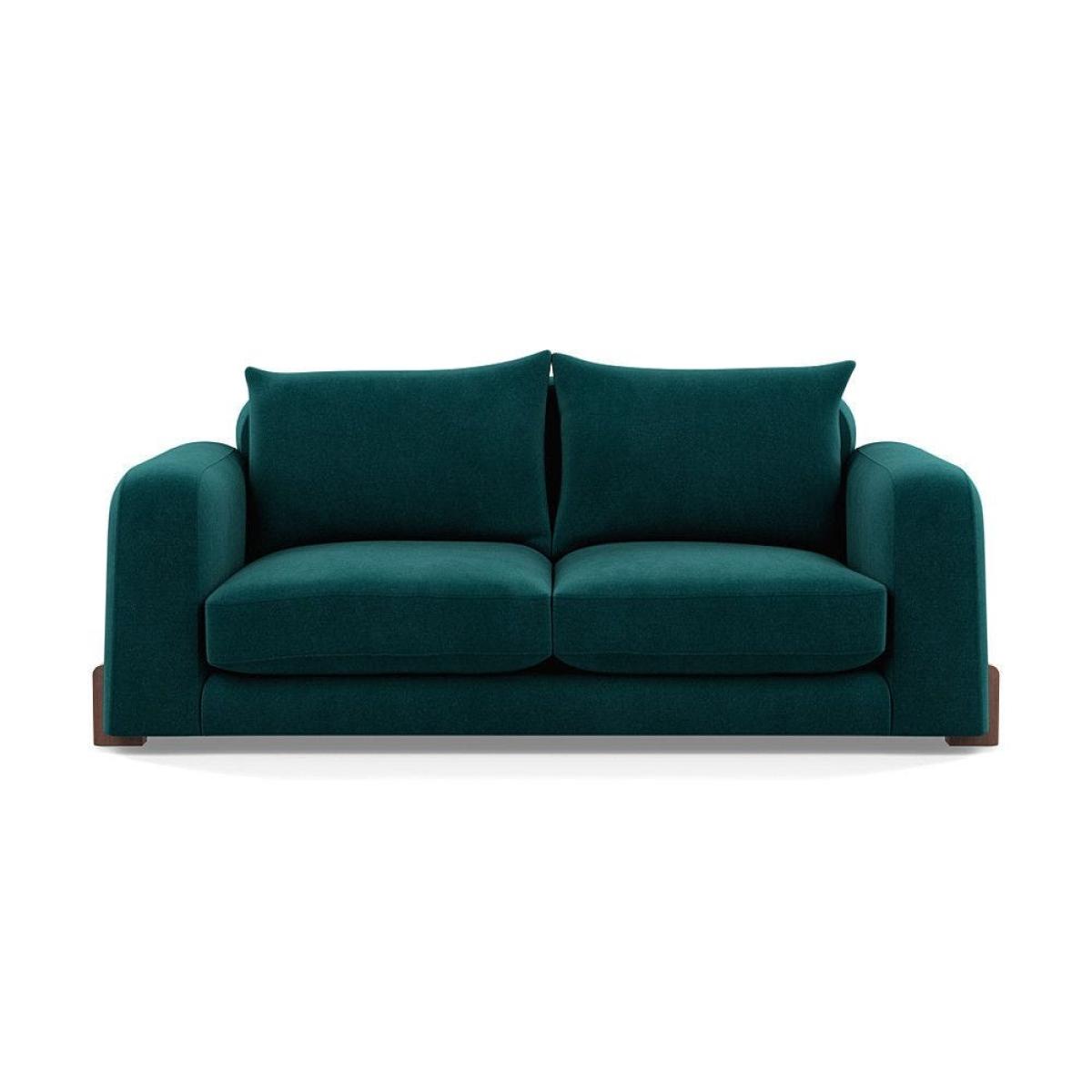 Heal's Nuvola 2 Seater Sofa Smart Luxe Velvet Mineral Blue Black Feet – image 26