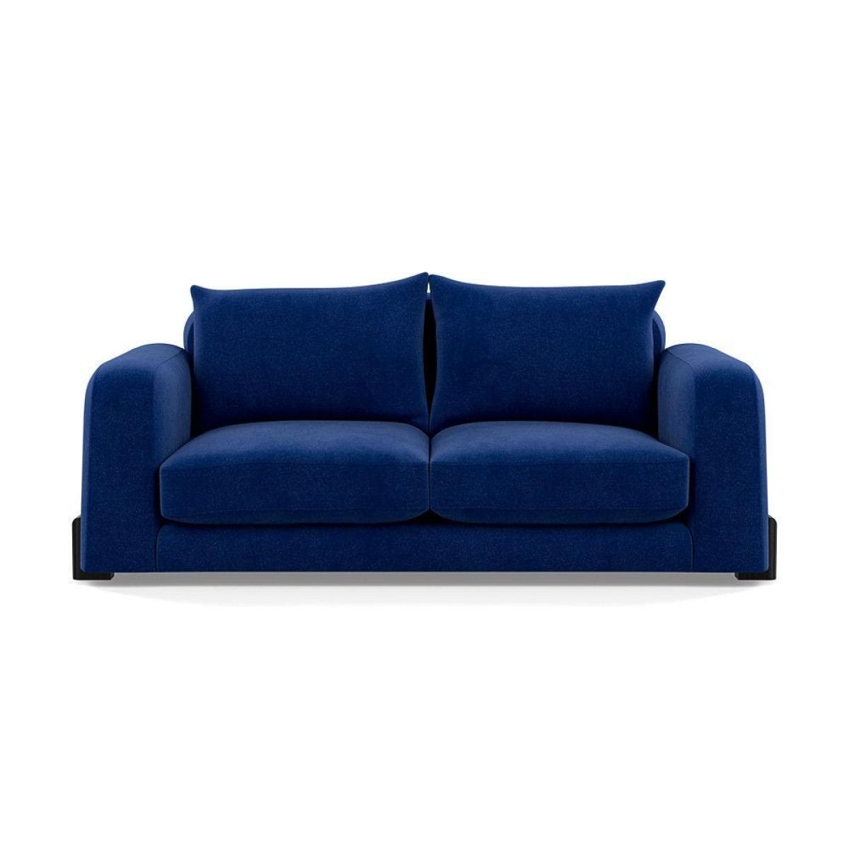 Heal's Nuvola 2 Seater Sofa Smart Luxe Velvet Mineral Blue Black Feet – image 29