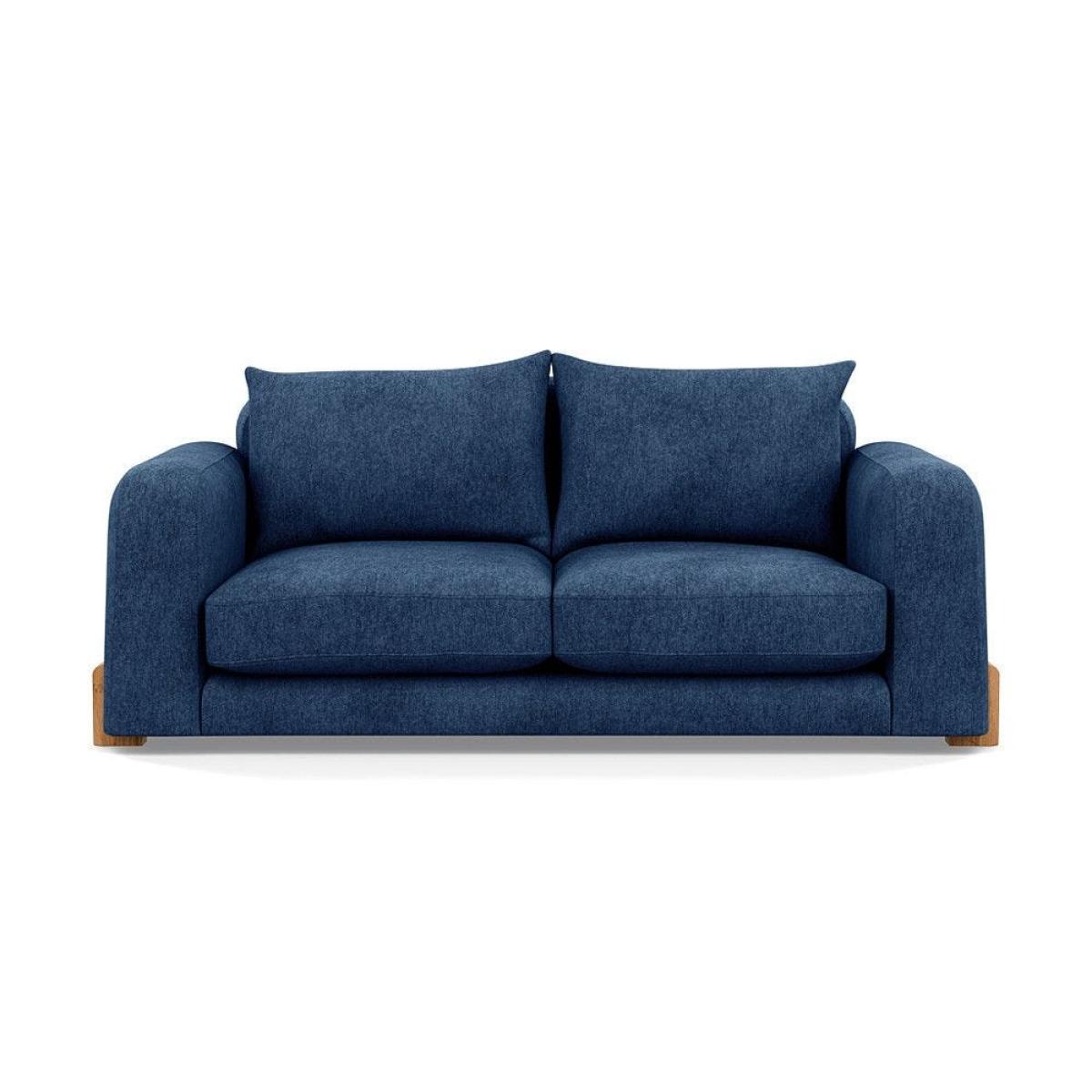 Heal's Nuvola 2 Seater Sofa Smart Luxe Velvet Mineral Blue Black Feet – image 30