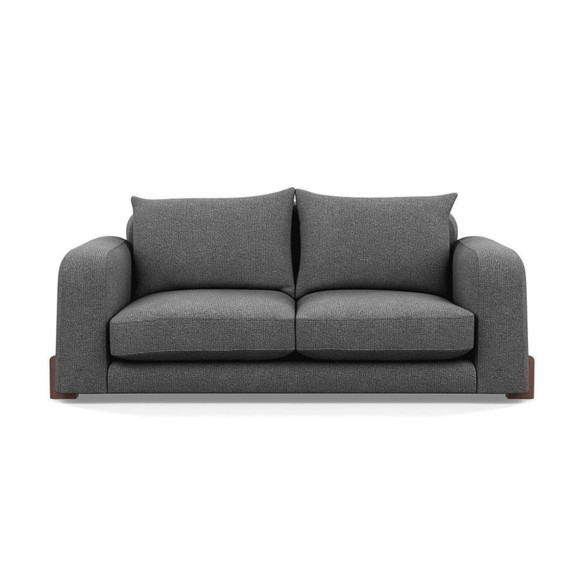 Heal's Nuvola 2 Seater Sofa Smart Luxe Velvet Mineral Blue Black Feet – image 34